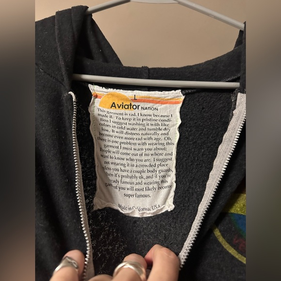 Aviator Nation Venice Zip Up Hoodie - Picture 3 of 3